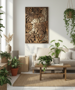 Arte Mural de Monstera