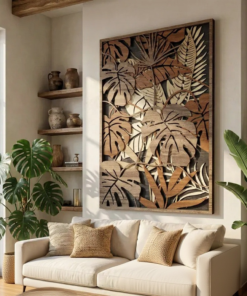 Arte Mural de Monstera