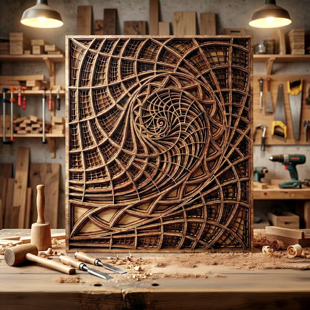 Decoración de Pared 3D Hecha a Mano