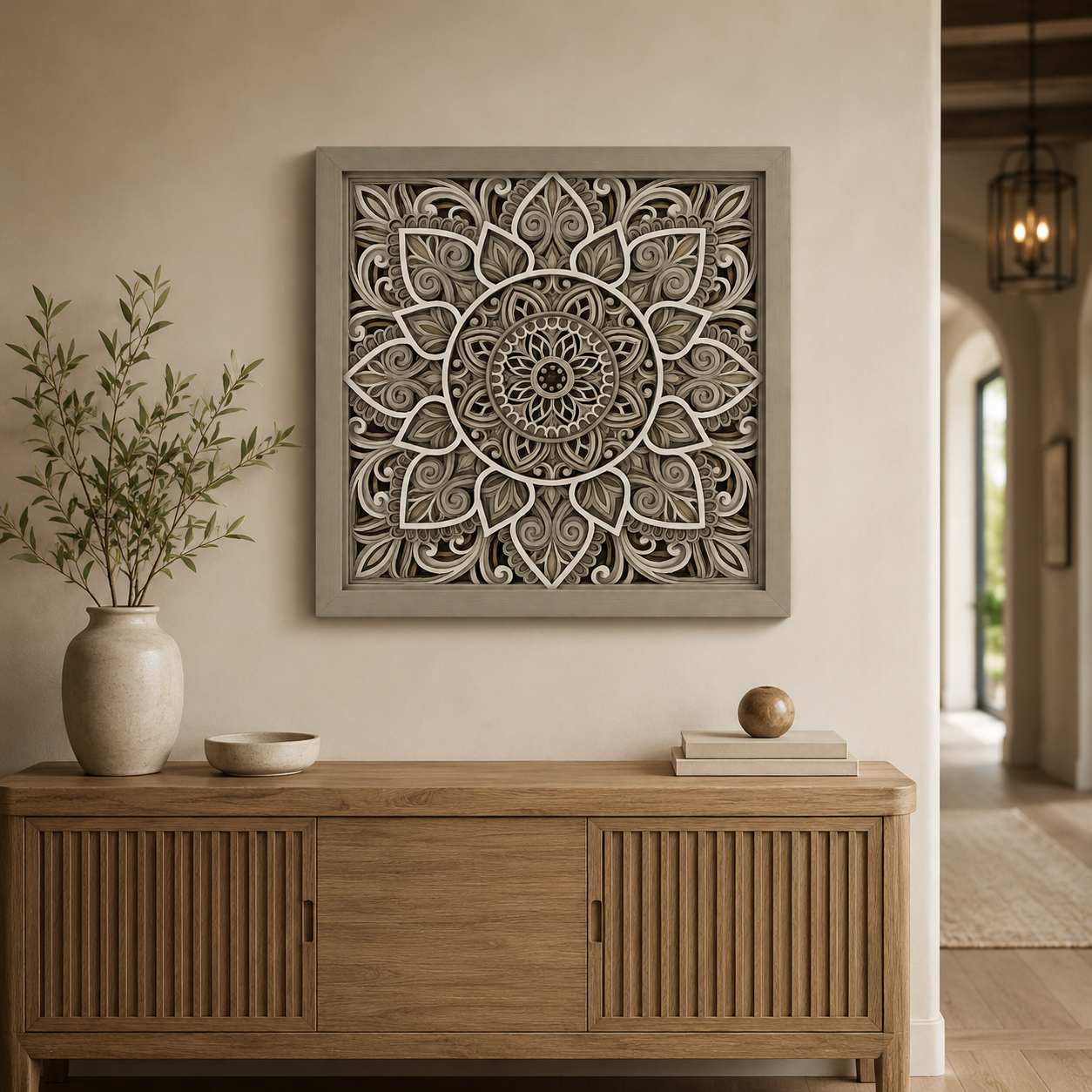 Ivory Serenity Mandala