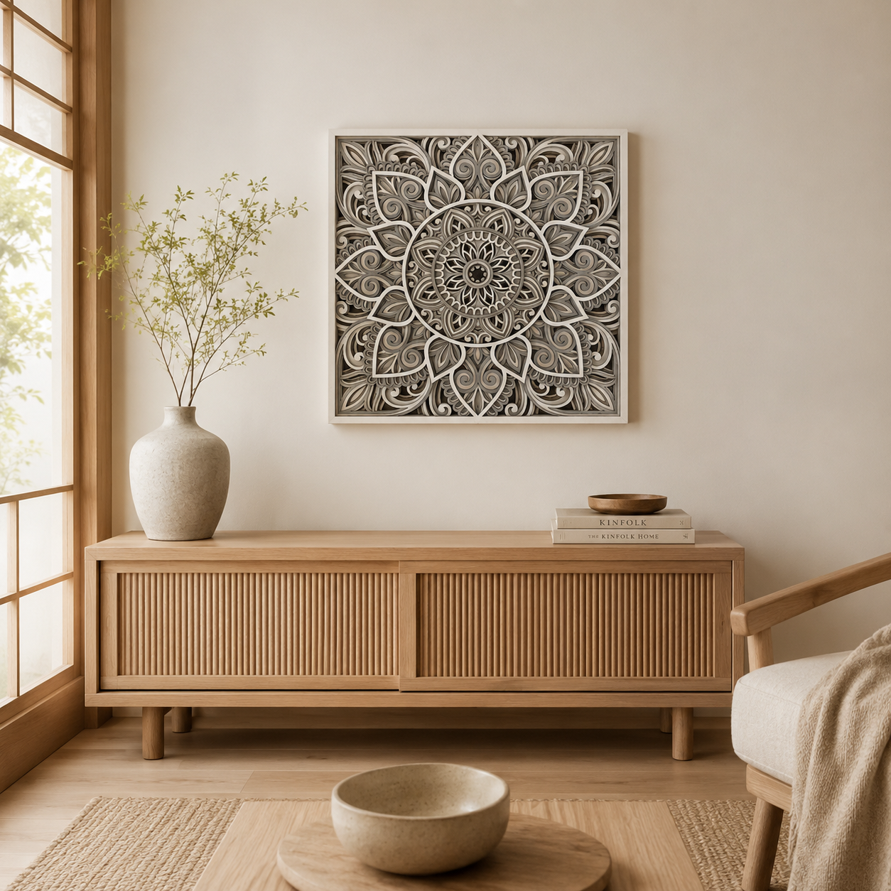 Ivory Serenity Mandala