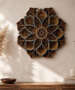 Mandala Echo Lotus Marrón Claro - Imagen 7