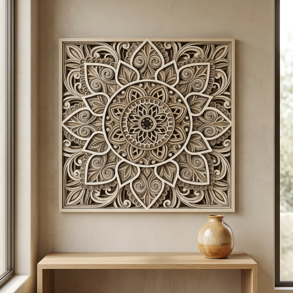 Ivory Serenity Mandala