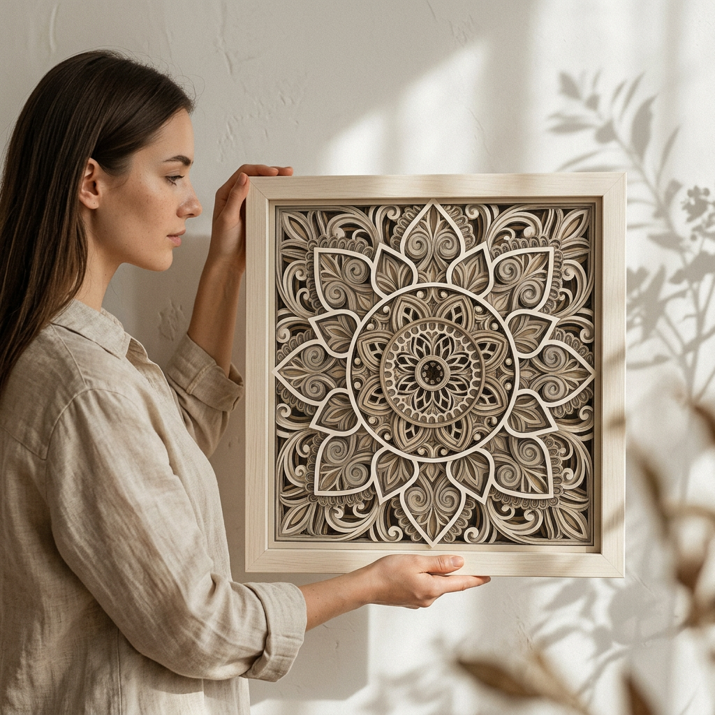 Ivory Serenity Mandala