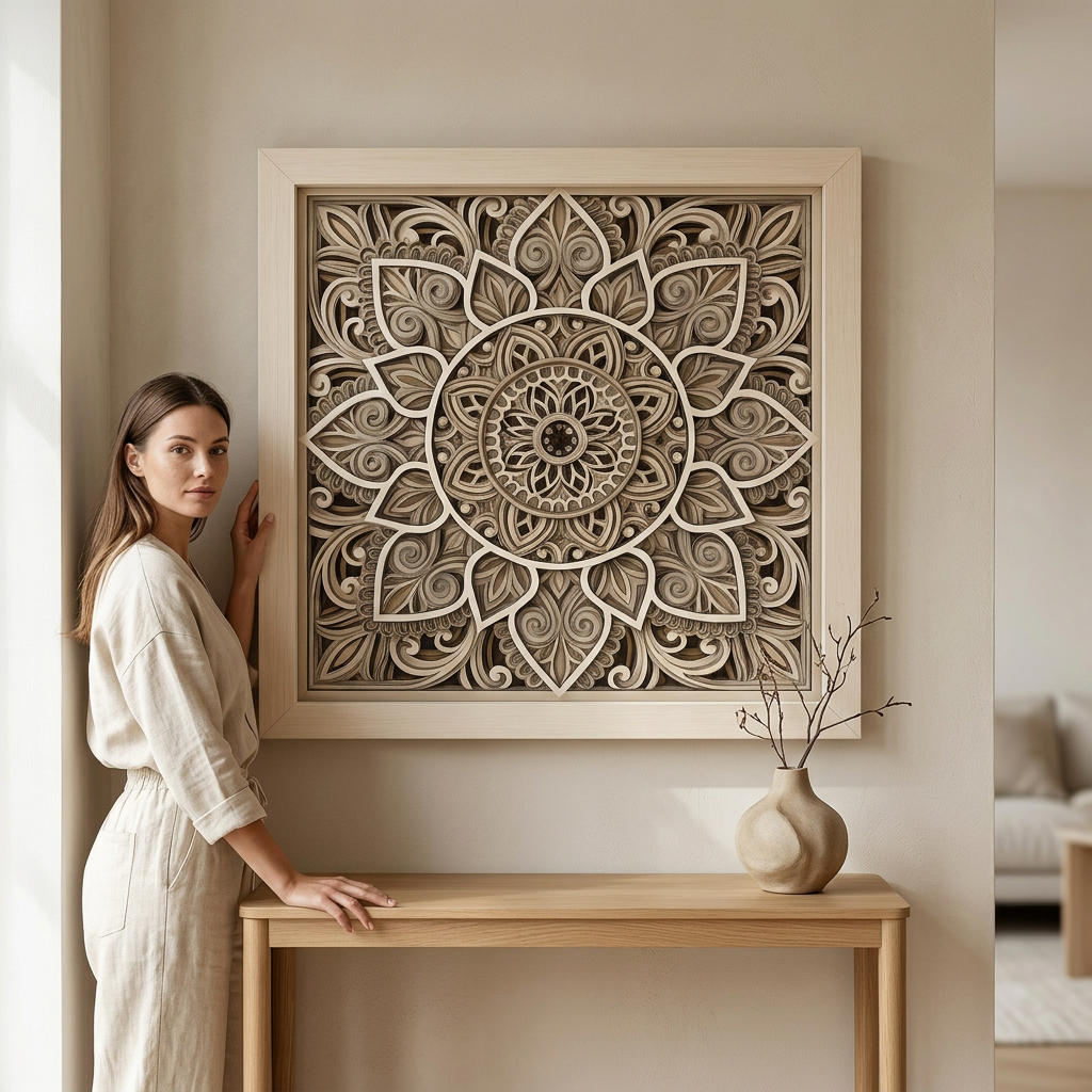 Ivory Serenity Mandala