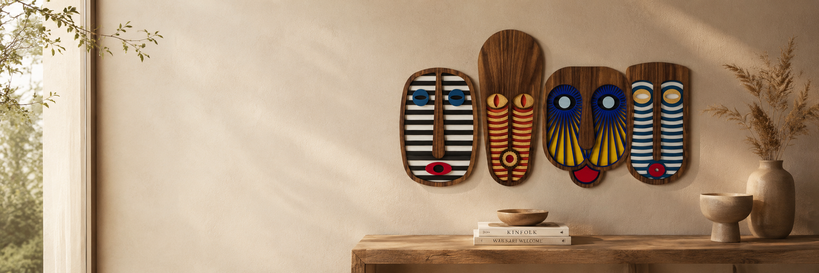 Decoración afrobohemia